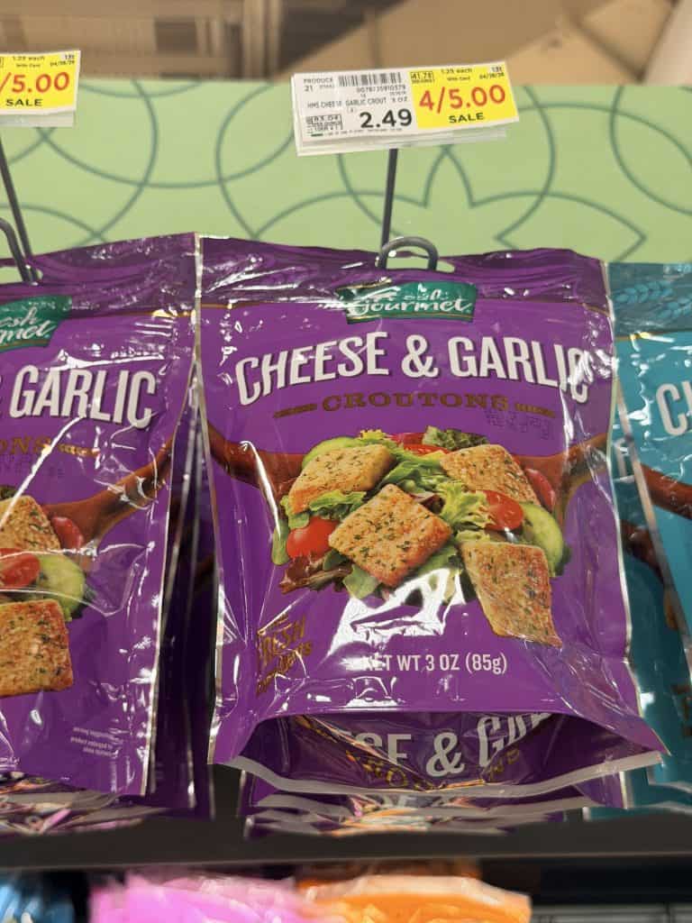 Fresh Gourmet Croutons Kroger Shelf Image