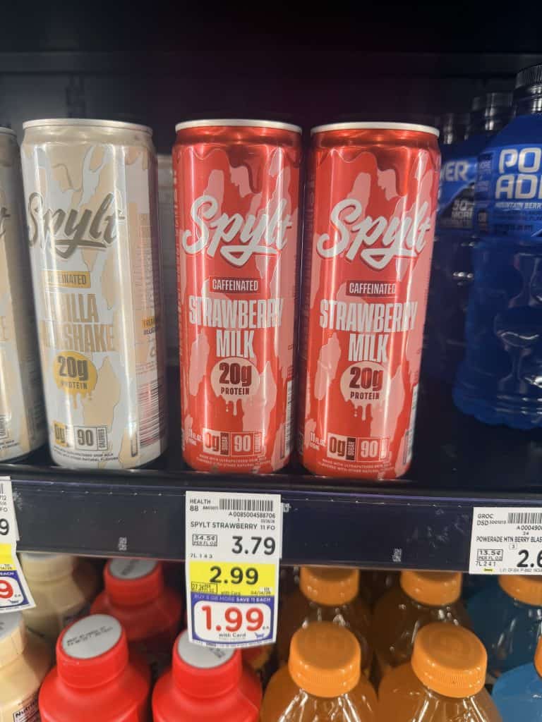 Spylt Protein Milk Kroger Shelf Image