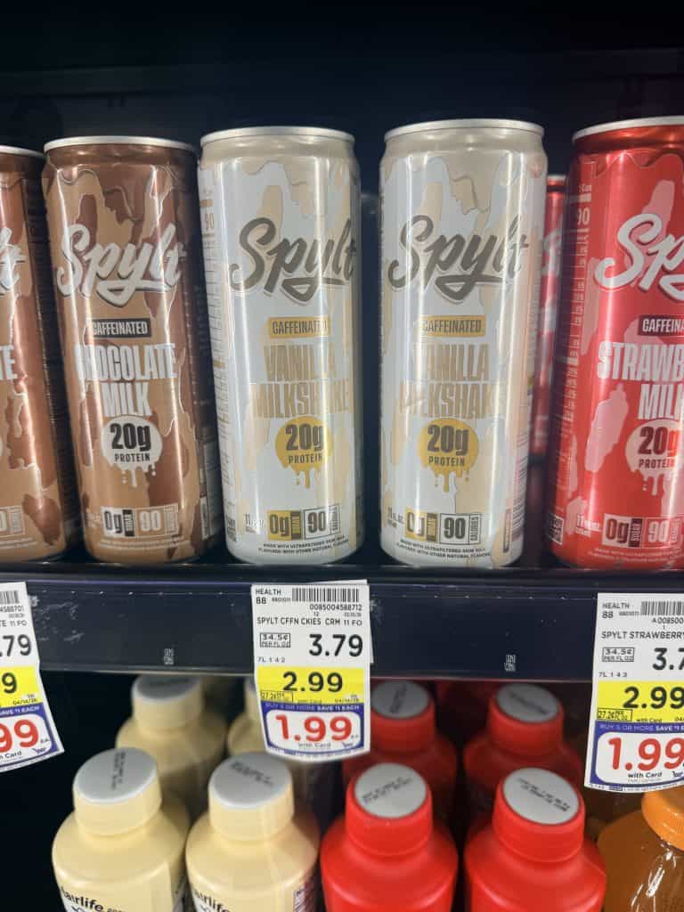 Spylt Protein Milk Kroger Shelf Image