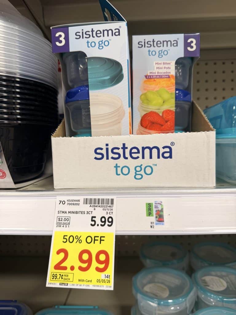 Sistema to go containers kroger shelf image