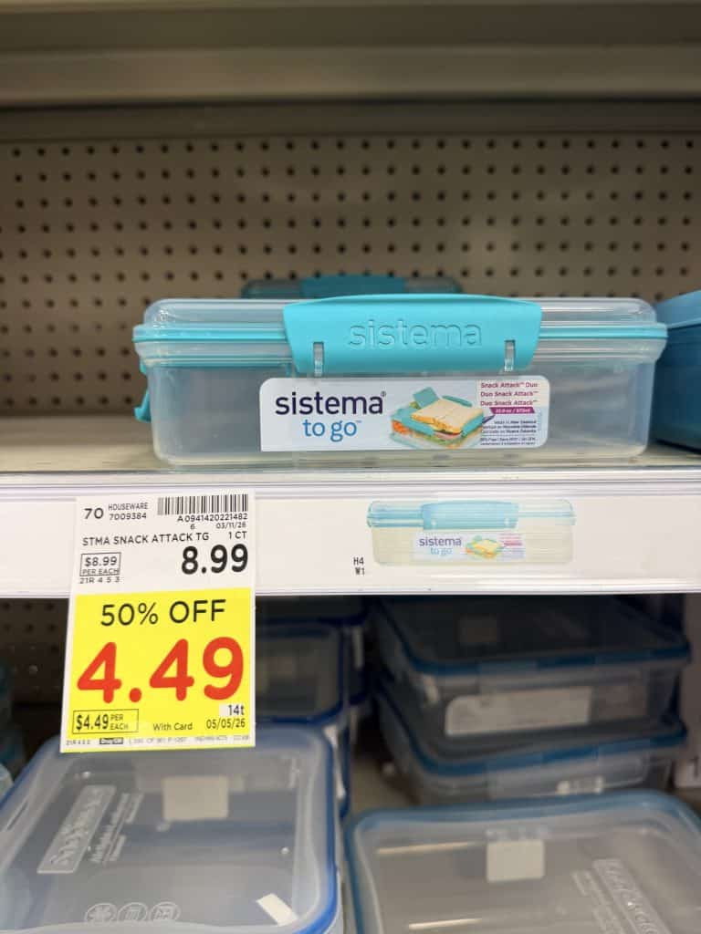 Sistema to go containers kroger shelf image