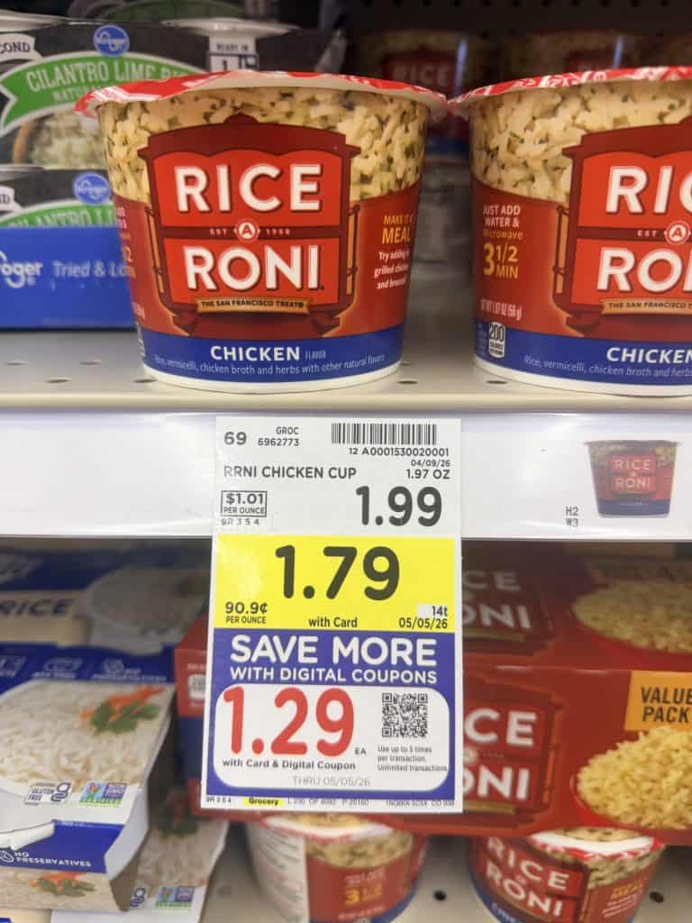 rice a roni and mac a roni kroger shelf image