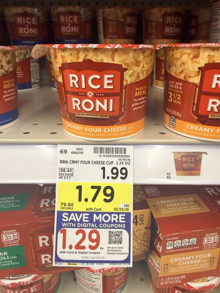 rice a roni and mac a roni kroger shelf image