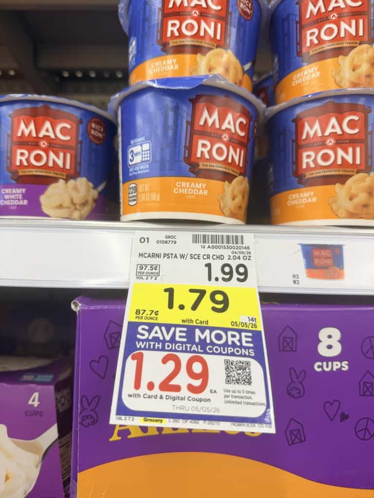 rice a roni and mac a roni kroger shelf image