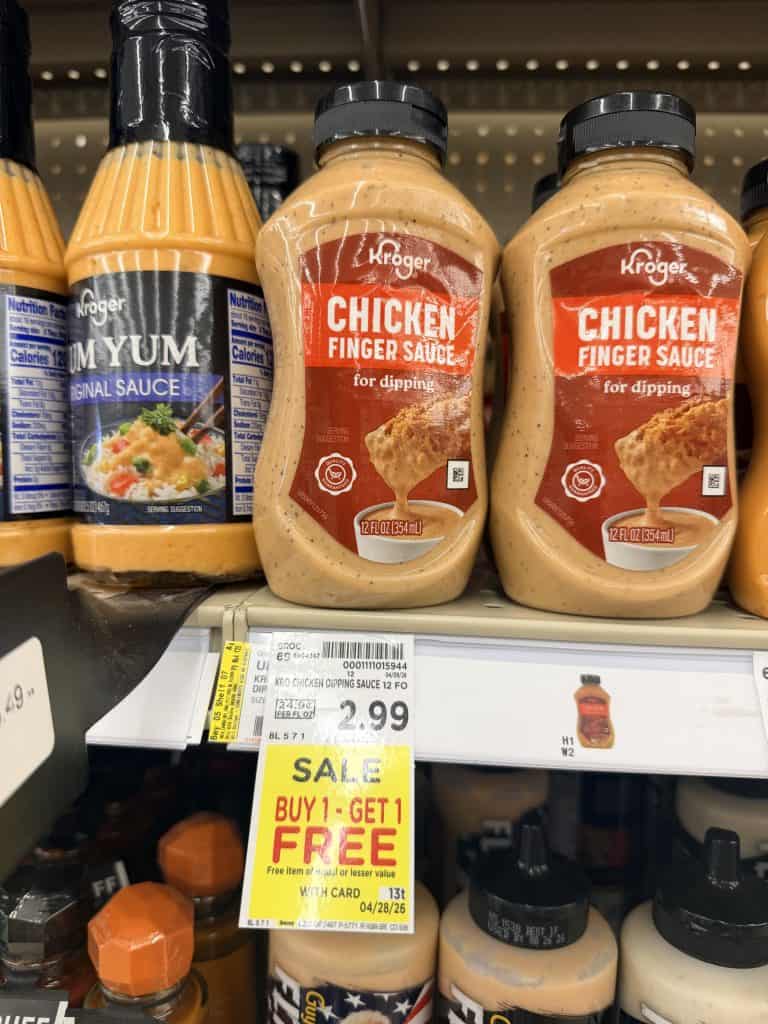 kroger dipping sauces shelf image