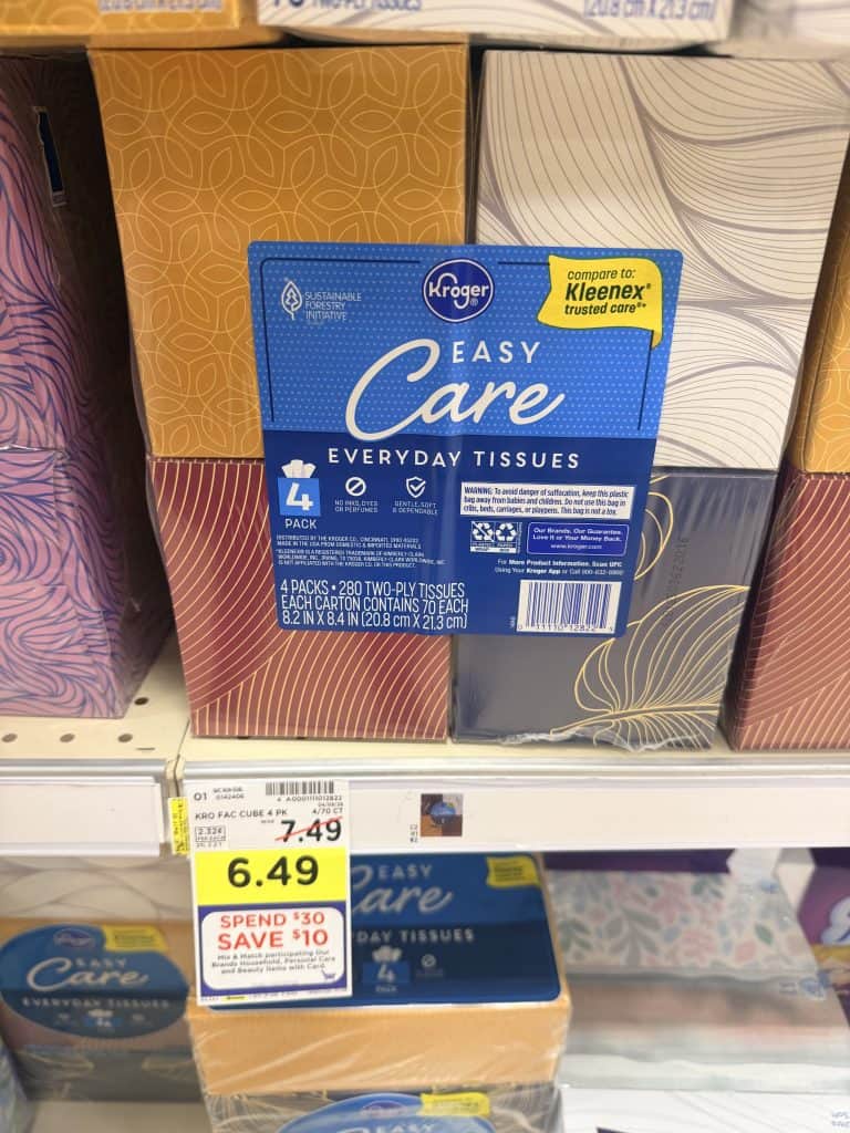 Kroger Paper Towels, Tissues and wipes shelf images