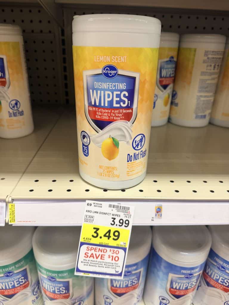 Kroger Paper Towels, Tissues and wipes shelf images