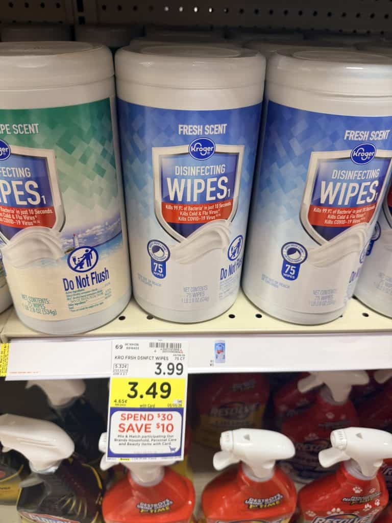 Kroger Paper Towels, Tissues and wipes shelf images