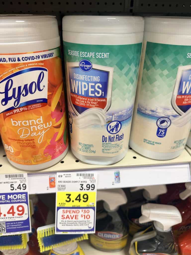 Kroger Paper Towels, Tissues and wipes shelf images