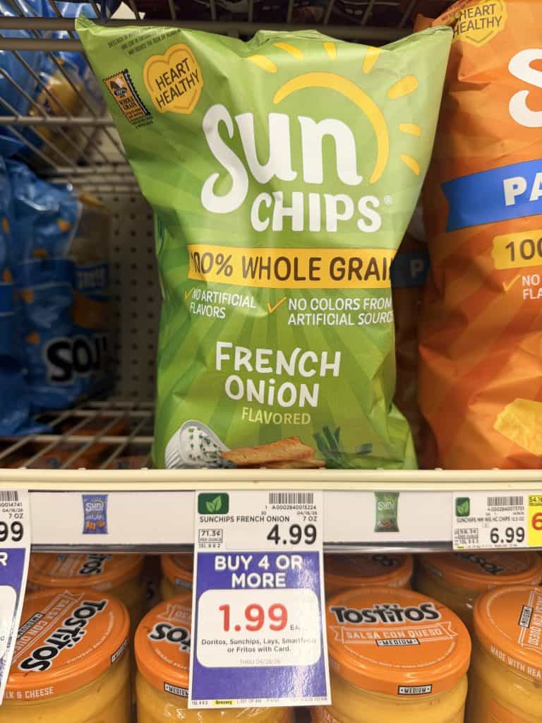Lay's Doritos and Sun Chips Kroger Shelf Image