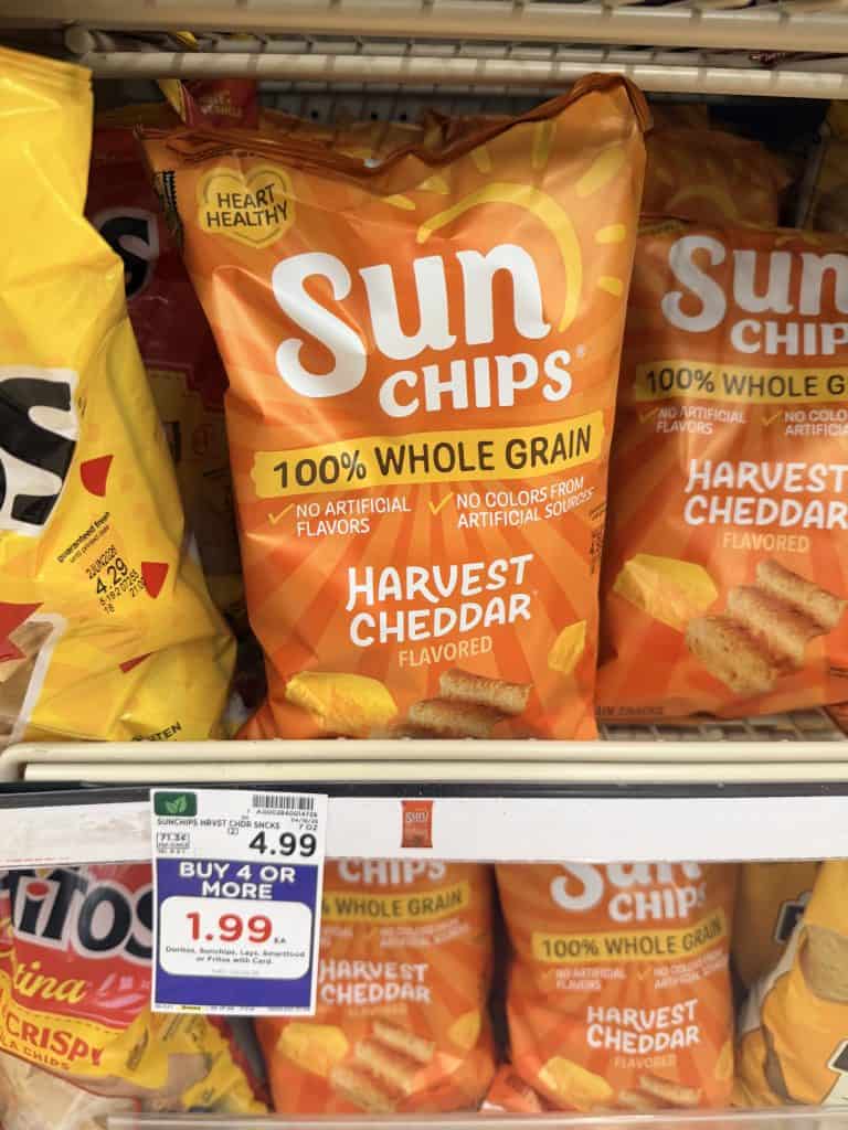 Lay's Doritos and Sun Chips Kroger Shelf Image