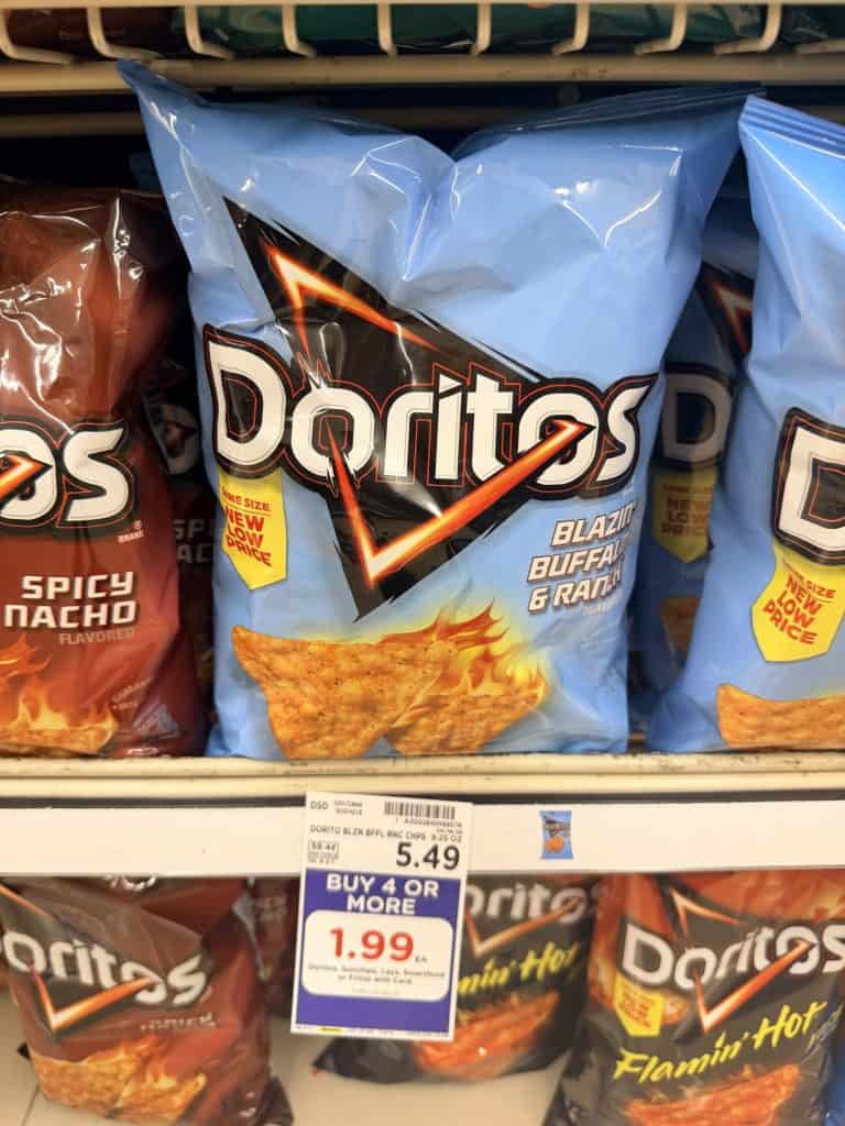 Lay's Doritos and Sun Chips Kroger Shelf Image