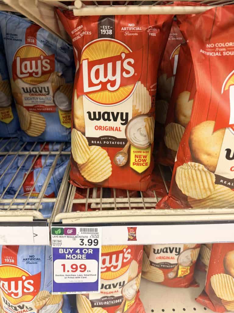 Lay's Doritos and Sun Chips Kroger Shelf Image