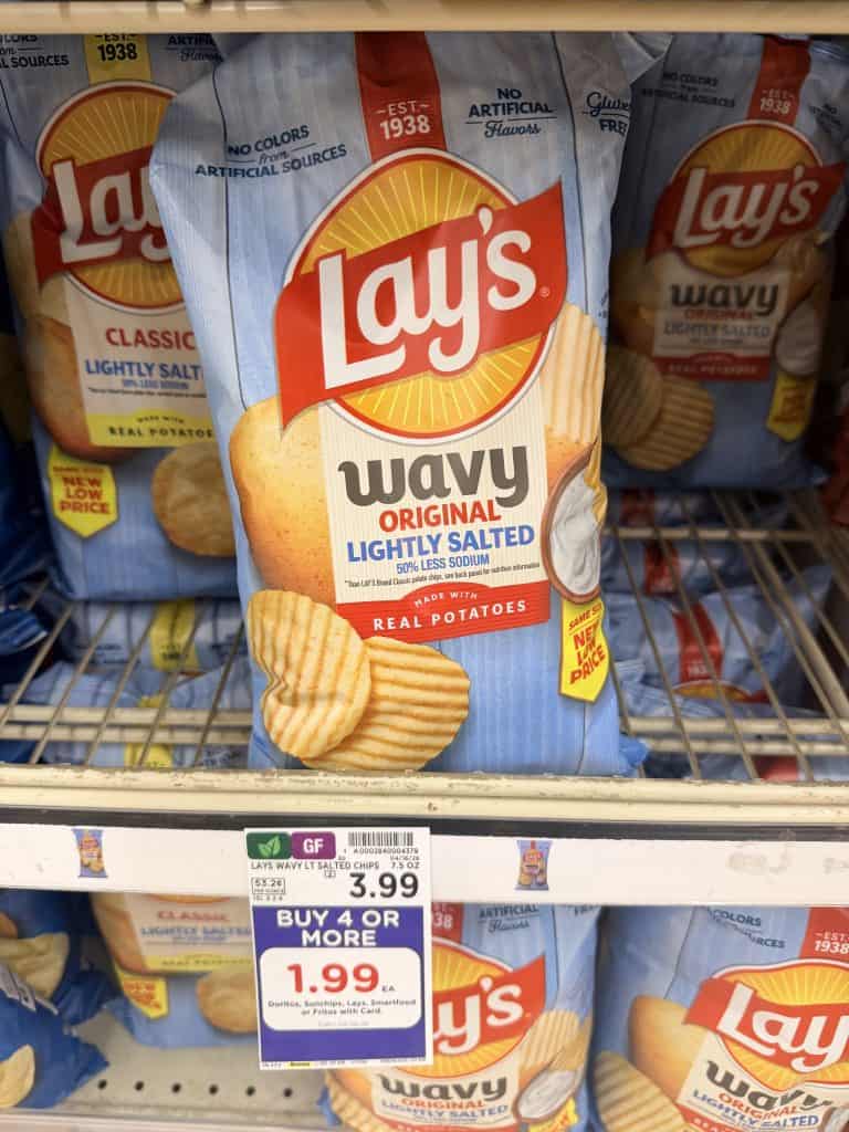 Lay's Doritos and Sun Chips Kroger Shelf Image