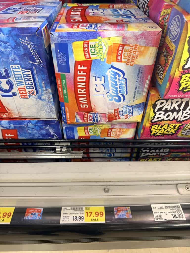 Smirnoff Ice kroger shelf image