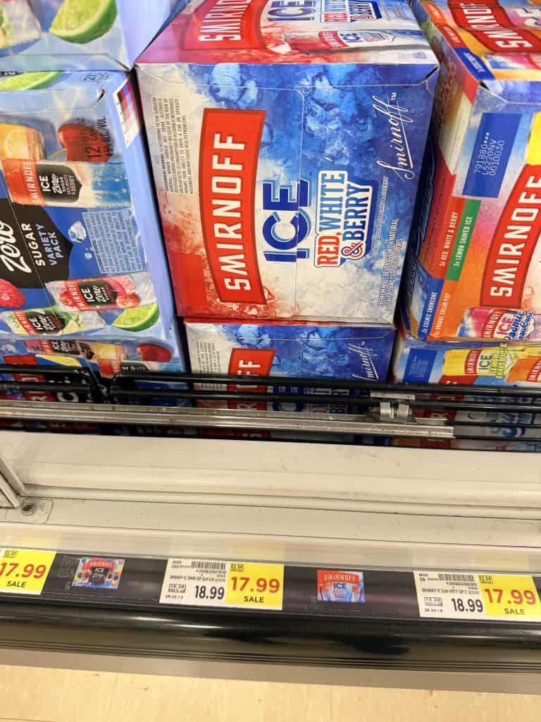 Smirnoff Ice kroger shelf image