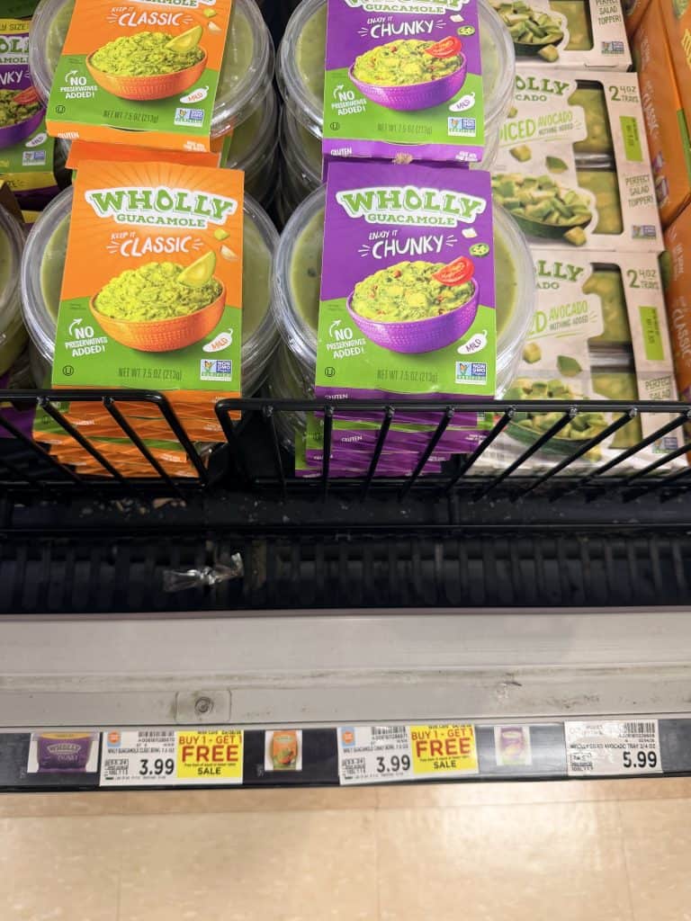 wholly guacamole kroger shelf image