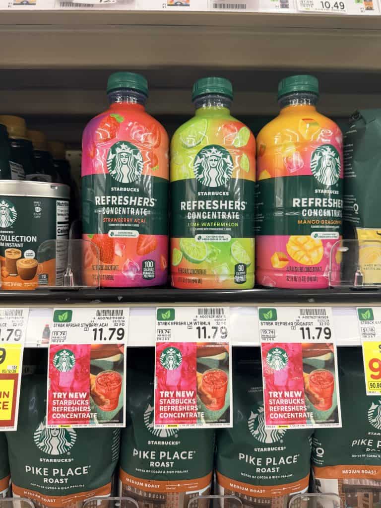 starbucks refresher kroger shelf image