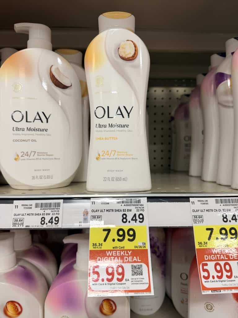 Olay Body Wash Kroger shelf image