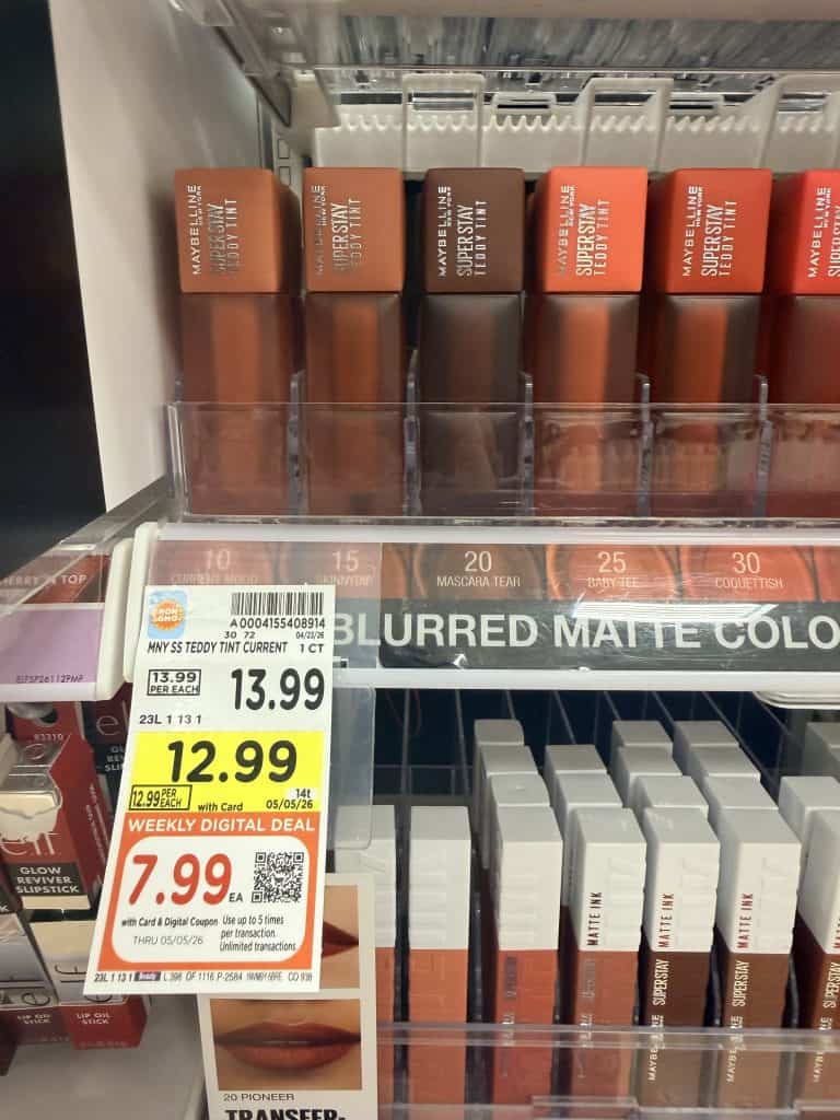 L'Oreal Paris and Maybelline New York Kroger Shelf Image