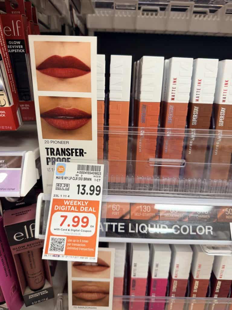 L'Oreal Paris and Maybelline New York Kroger Shelf Image