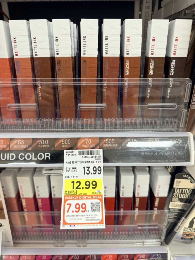 L'Oreal Paris and Maybelline New York Kroger Shelf Image