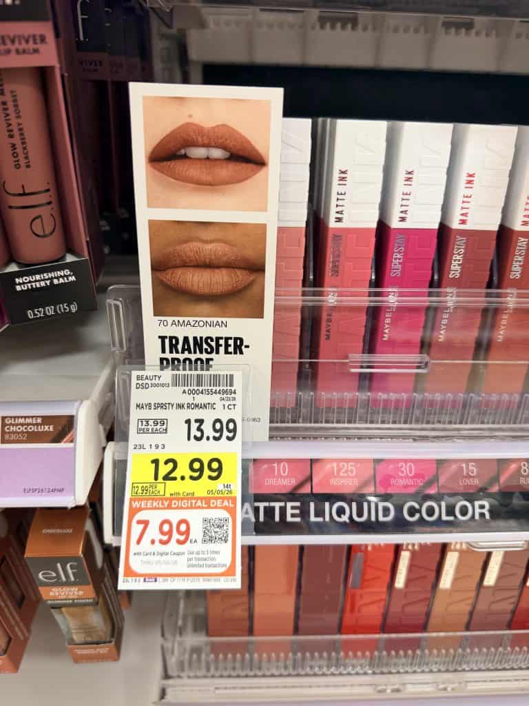 L'Oreal Paris and Maybelline New York Kroger Shelf Image