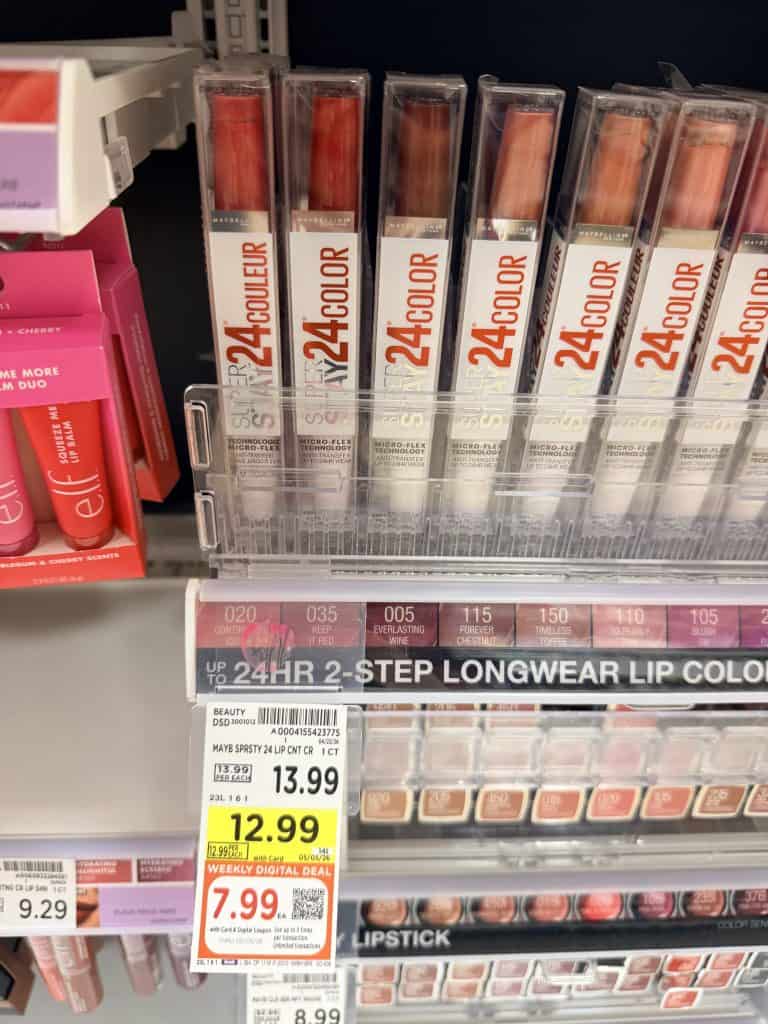 L'Oreal Paris and Maybelline New York Kroger Shelf Image