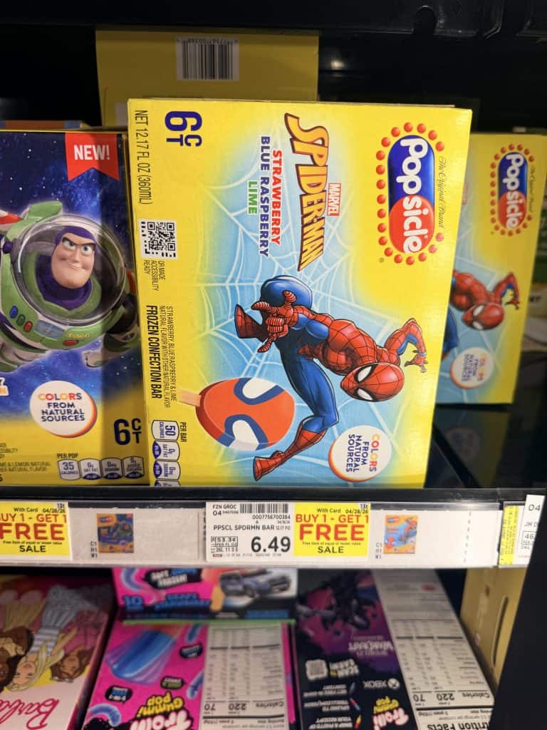 Popsicle Kroger Shelf Image 