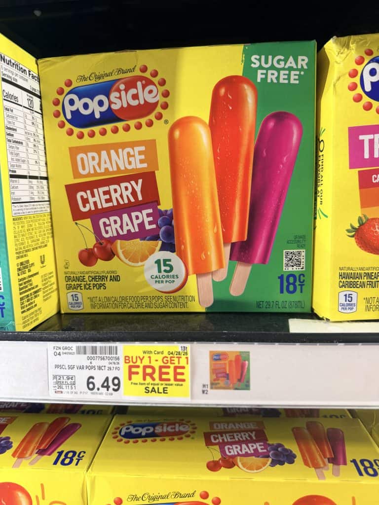 Popsicle Kroger Shelf Image 