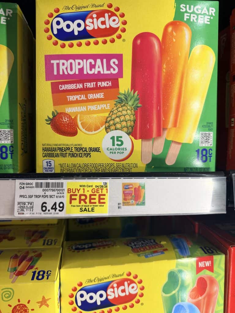 Popsicle Kroger Shelf Image 
