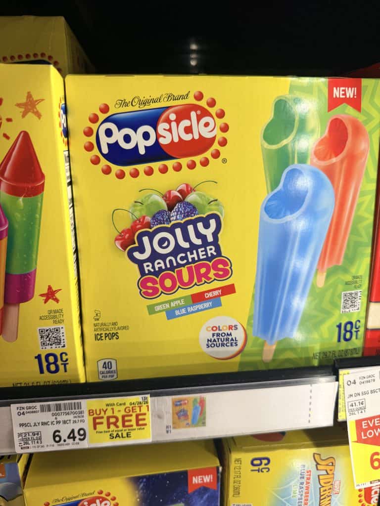 Popsicle Kroger Shelf Image 