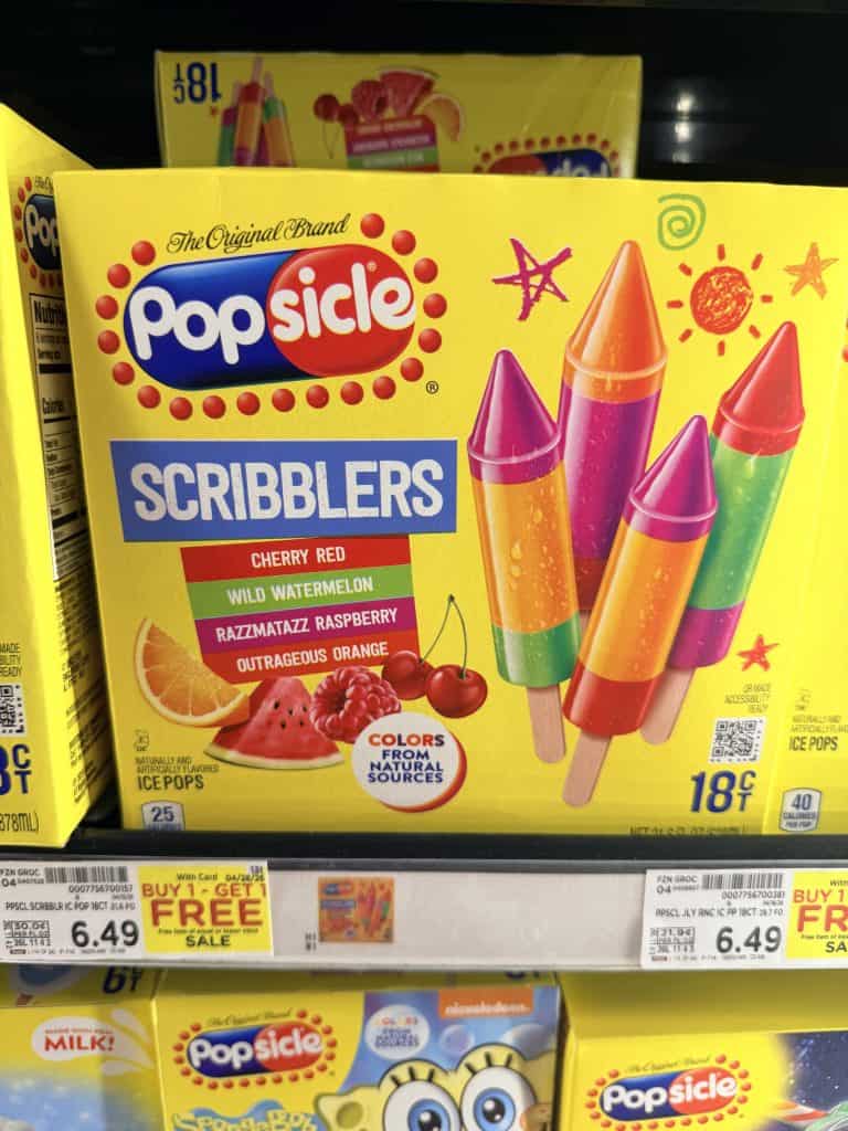 Popsicle Kroger Shelf Image 