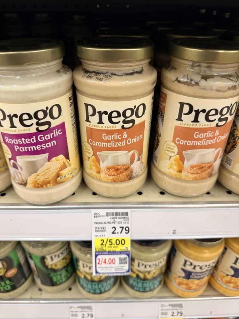Prego Pasta Sauces Kroger Shelf Image 
