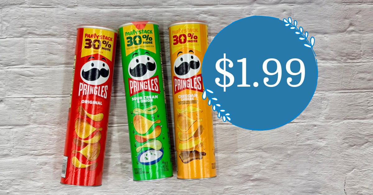 Pringles Party Stacks are $1.99 at Kroger!