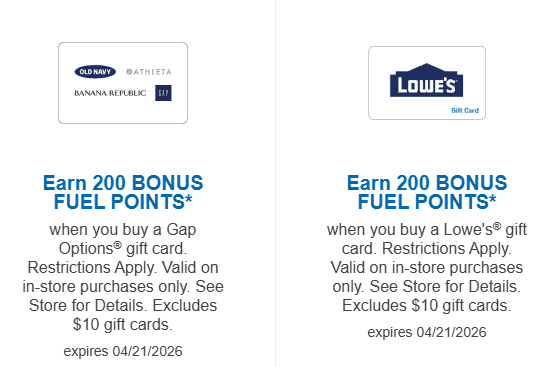 200 bonus fuel points kroger