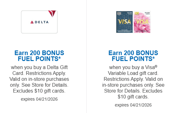 200 bonus fuel points kroger