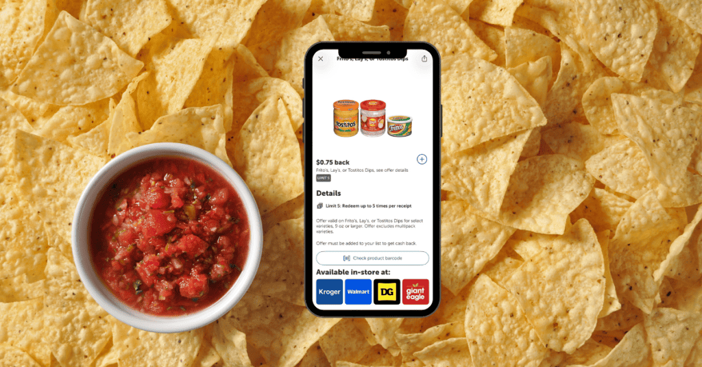 Tostitos Dips Kroger Ibotta Rebate