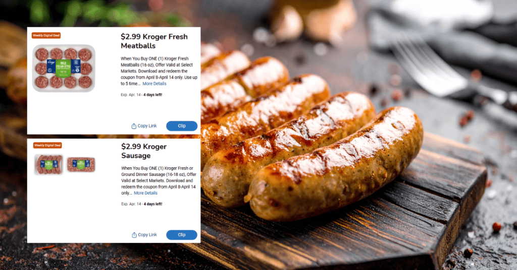 kroger meatballs and sausage