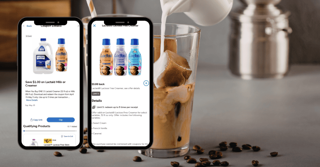 lactaid milk and creamer