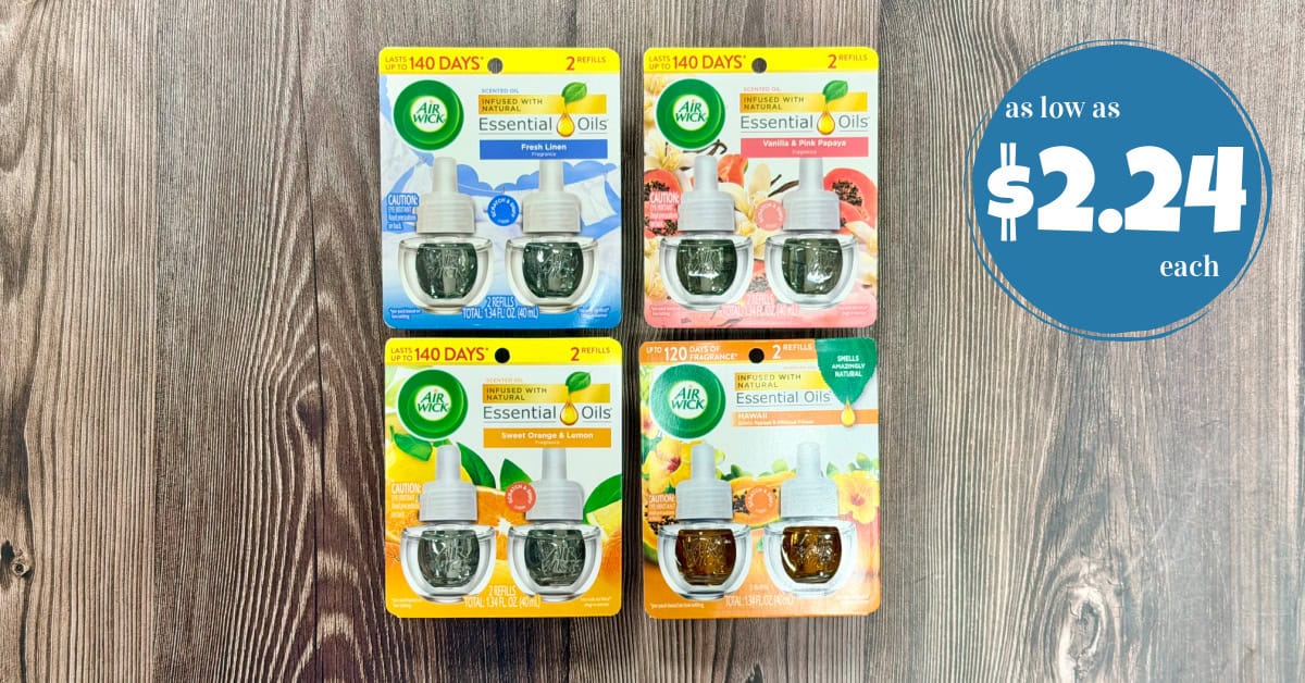 Air Wick Refills as low as $2.24!