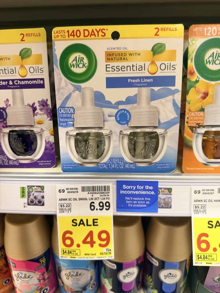 air wick refills kroger shelf image (2)