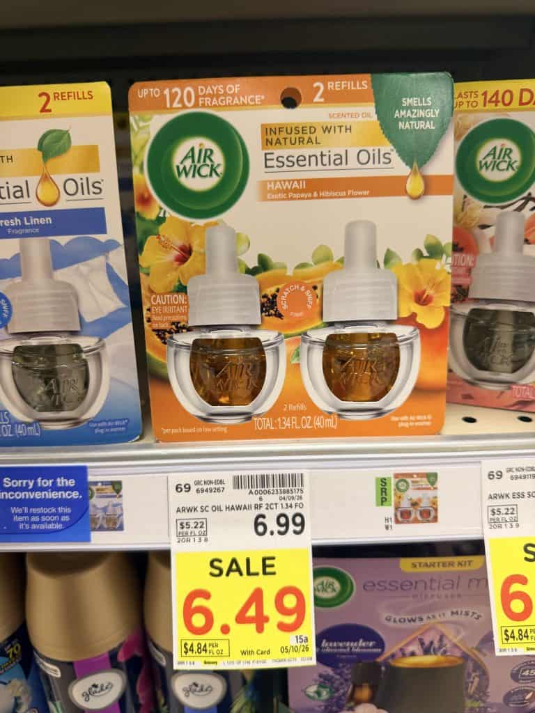 air wick refills kroger shelf image (2)