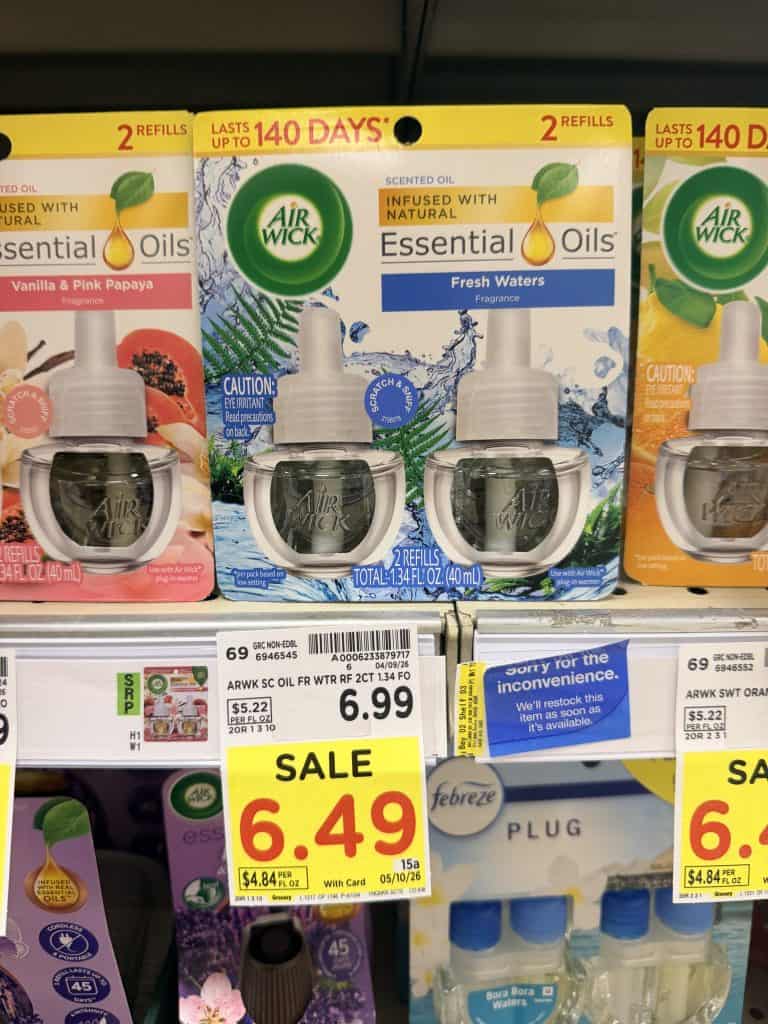 air wick refills kroger shelf image (2)