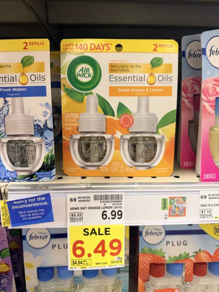 air wick refills kroger shelf image (2)