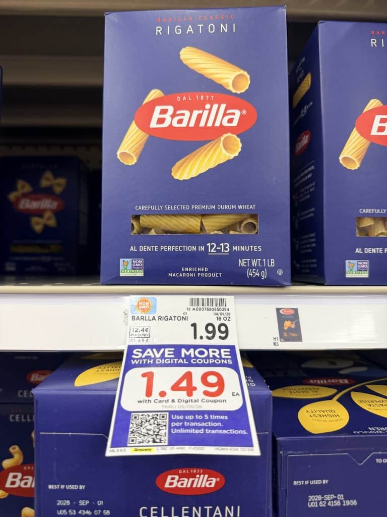 barilla pasta kroger shelf image (1)