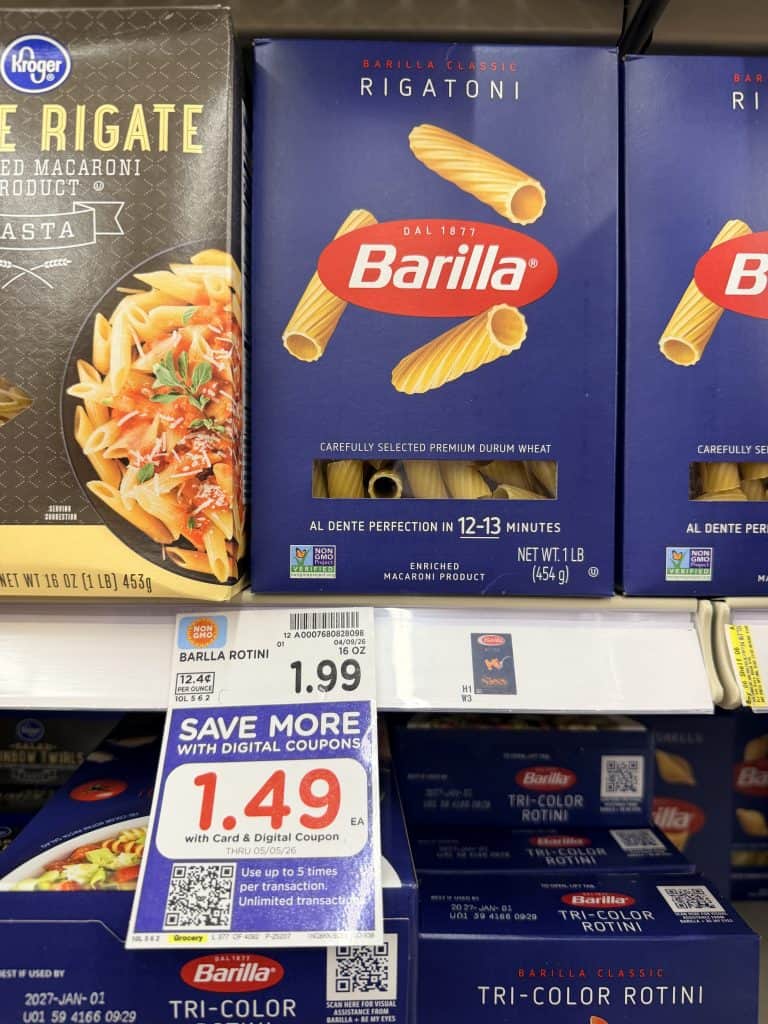 barilla pasta kroger shelf image (1)