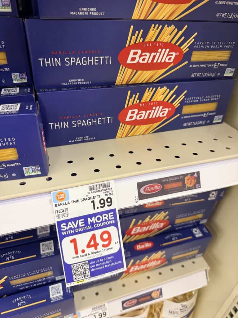 barilla pasta kroger shelf image (1)