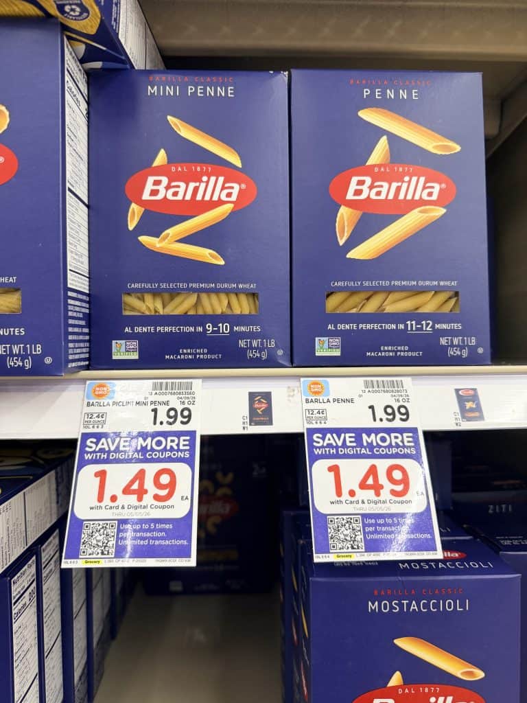 barilla pasta kroger shelf image (1)