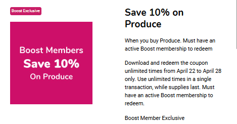 boost member coupon produce kroger